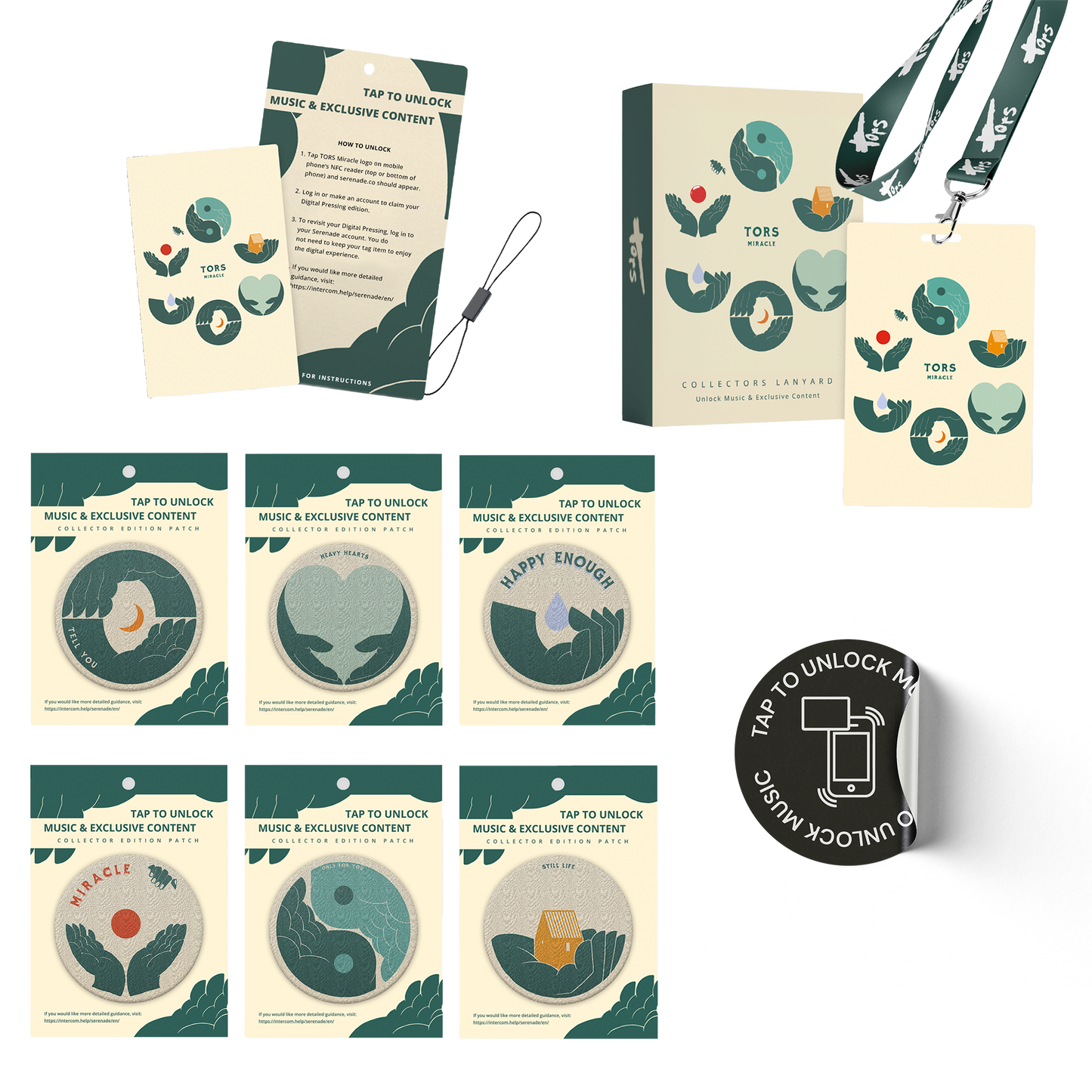 Patch + Lanyard + Clothing Tag + Sticker - Digital Pressing Bundle