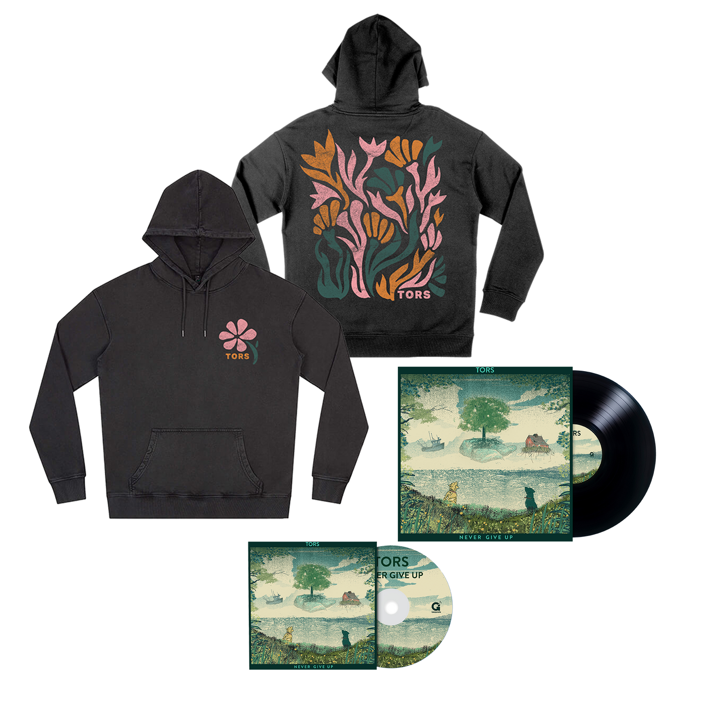 Never Give Up Hoodie and Choice of Album Bundle