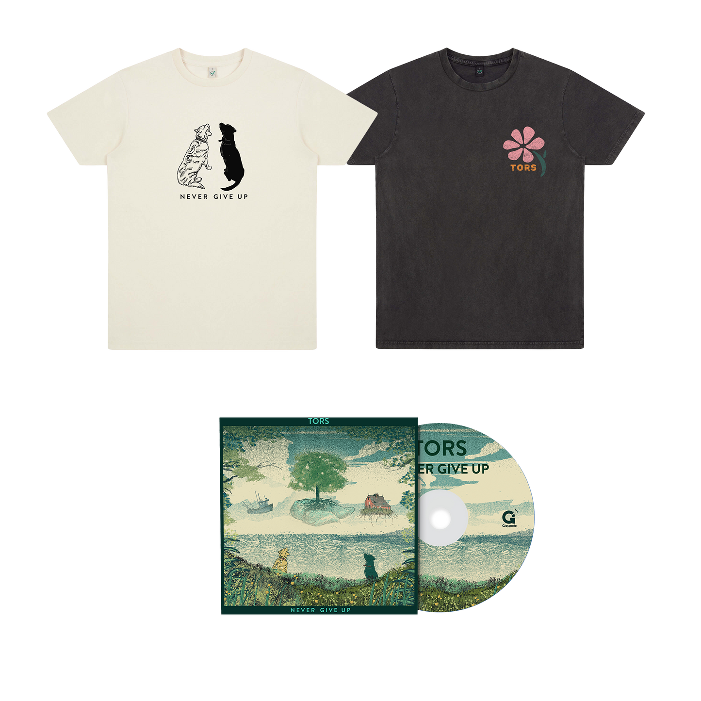 Never Give Up Choice Of T-Shirt & Album Bundle