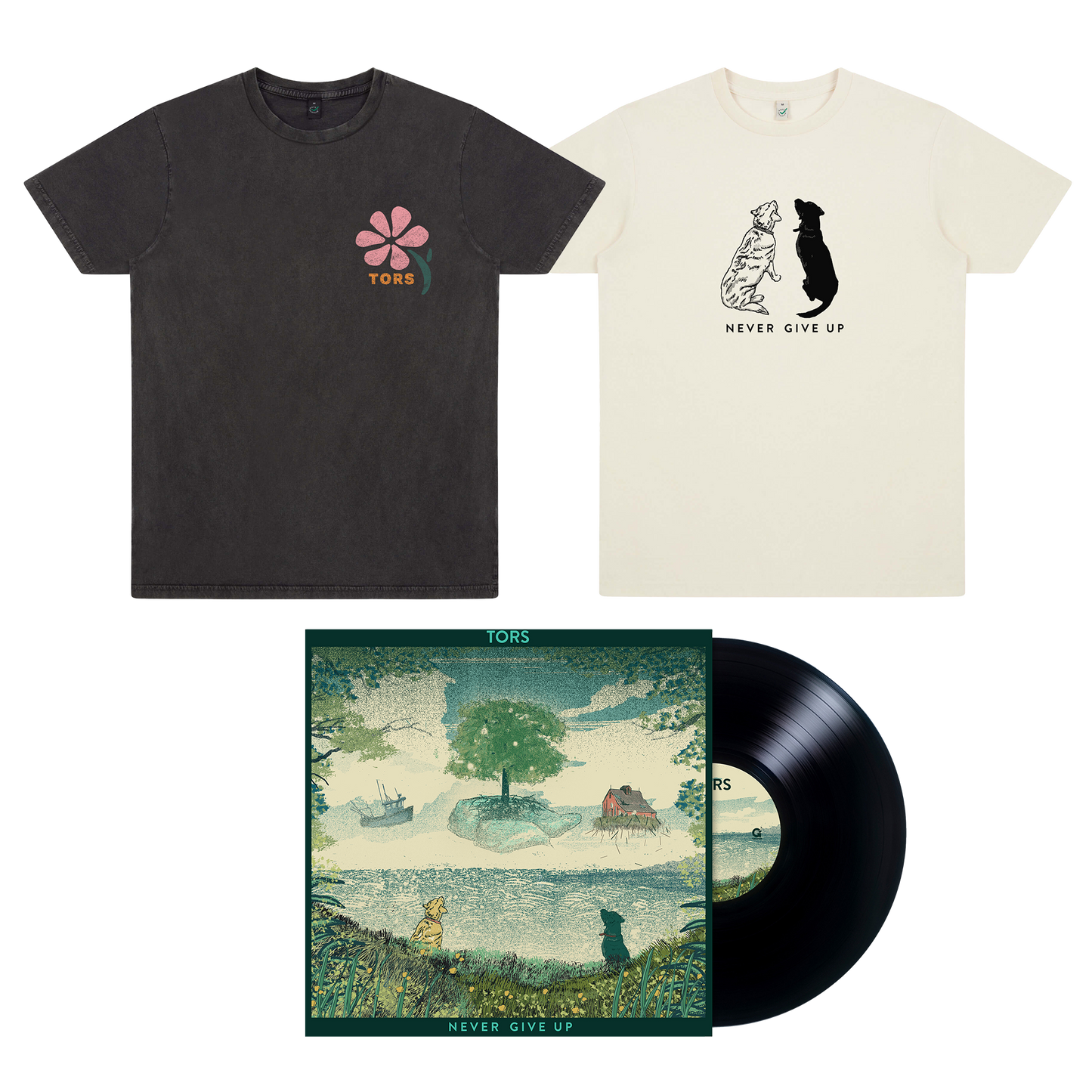 Never Give Up Choice Of T-Shirt & Album Bundle